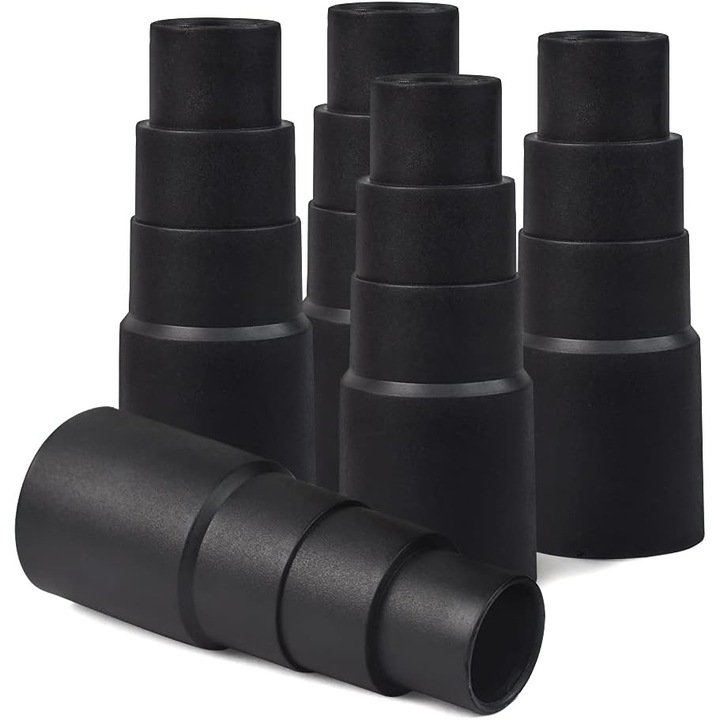 5db fúvóka készlet porszívóhoz, JENUOS®, 42, 38, 32, 28 mm, PVC, fekete