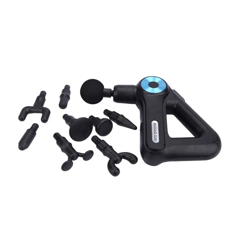 Pistol de masaj SL 8891, Cu baterie reincarcabila, LED, 9 tipuri de ...