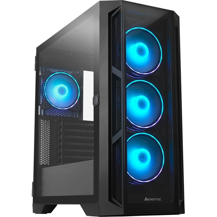 Компютърна кутия Chieftec Apex, Черен, Middle Tower