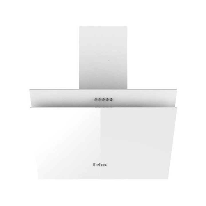 Абсорбатор за вграждане DELUX, бял, 900 м3/ч, стъкло, push бутони