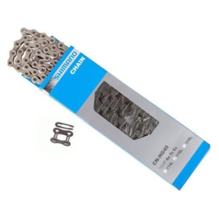 Верига за велосипед Shimano CN-HG40, 114 халки, 6/7/8 скорости