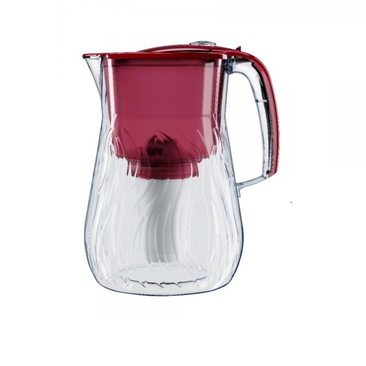 Кана за филтриране на вода Aquaphor, модел Orleans, с два филтъра A5 Mg, Вишнев