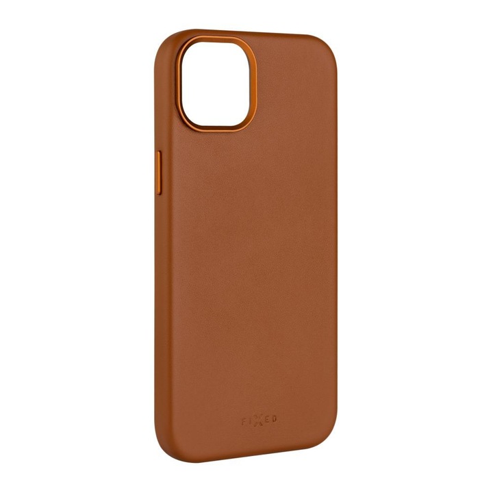 FIXED MagLeather telefontok MagSafe támogatással az Apple iPhone 14 készülékhez, barna, 234630, Mobiltelefon tok