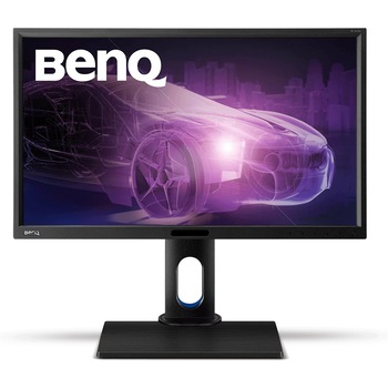 Monitor BenQ BL2420PT, 23.8", IPS, QHD, DVI, VGA, HDMI, DisplayPort, 5ms, Pivot, Negru