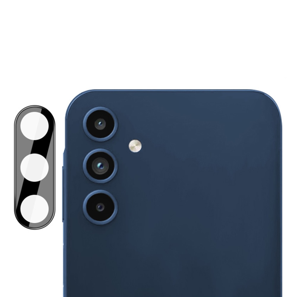 Стъклен протектор за камера Techsuit за Samsung Galaxy A15 5G, Черен ...
