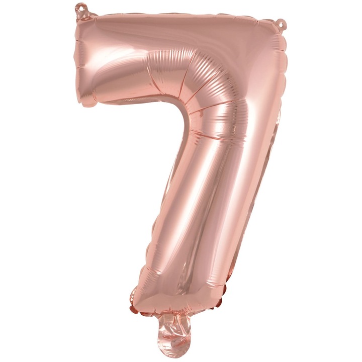 Balon petrecere Cifra 7, Anagram, Folie, Rose Gold