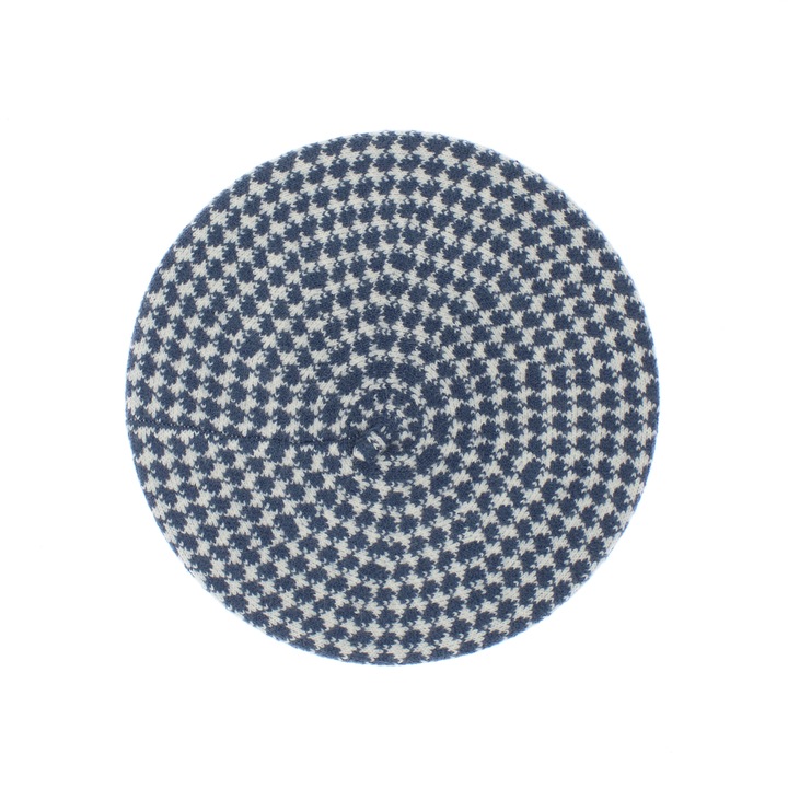 Bereta de dama, din lana, ButicCochet, one size, model stilizat, Albastru, One-Size