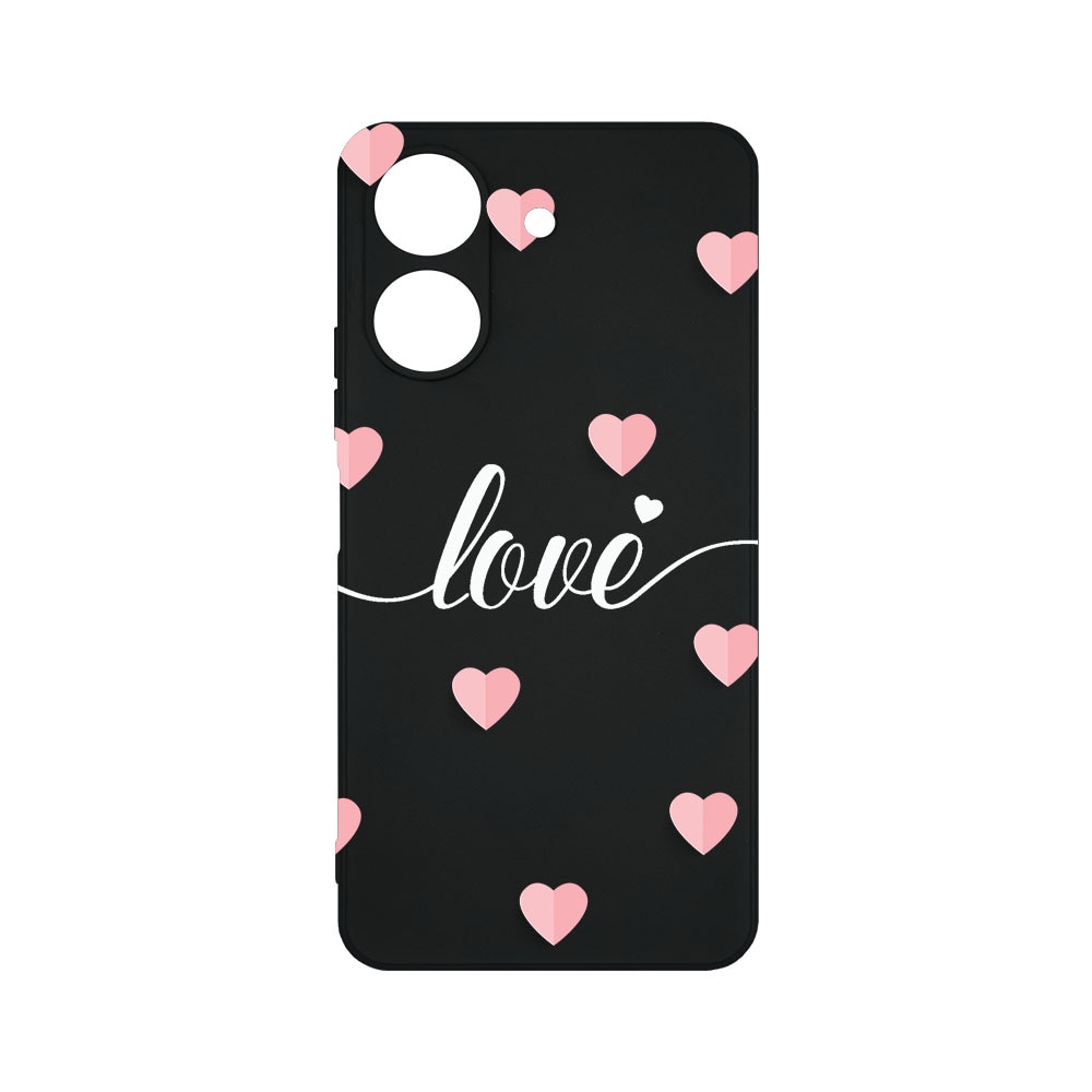 Husa BestCase® Slim SIlicon 0.8MM, Compatibila Cu Xiaomi Redmi 13C, Love Flying Hearts, Protectie Camera, Rezistenta la uzura, c-B 85