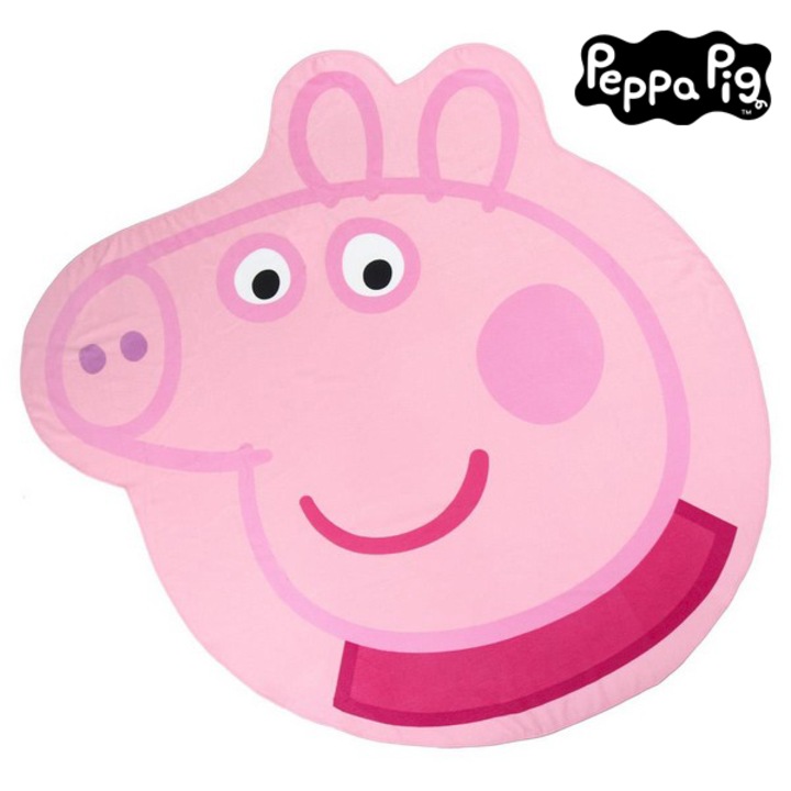 Peppa Pig strandtörölköző, rózsaszín, kerek