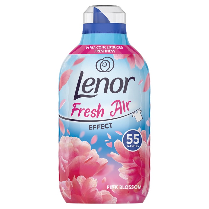 Комплект 8 омекотителя Lenor Fresh Air Effect Pink Blossom, за 55 пранета (8 x 770 ml)