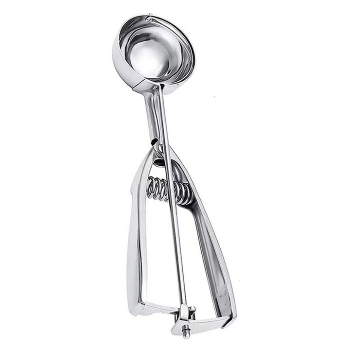 Lingura dozatoare inghetata Kitchen Line, Hendi, otel inoxidabil 18/8, 1/16 l, cupa 60 mm