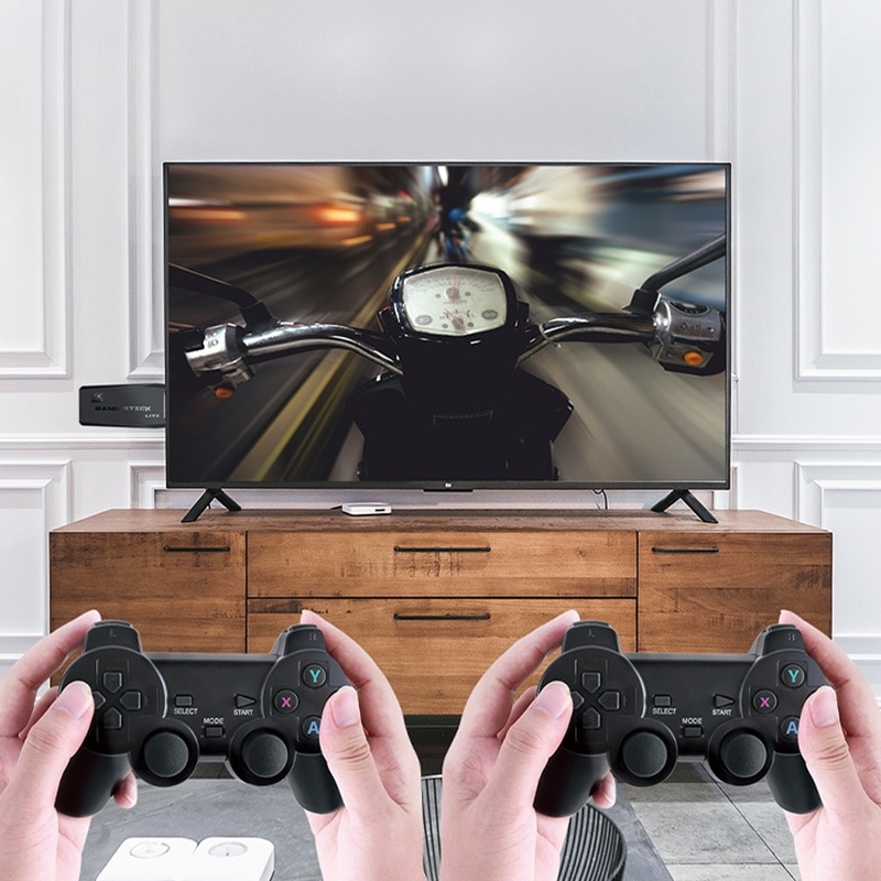 Consola de jocuri M8, jocuri HD 4K TV, M8 Handle Double Gamepad, 10000 Jocuri, 32GB, Negru