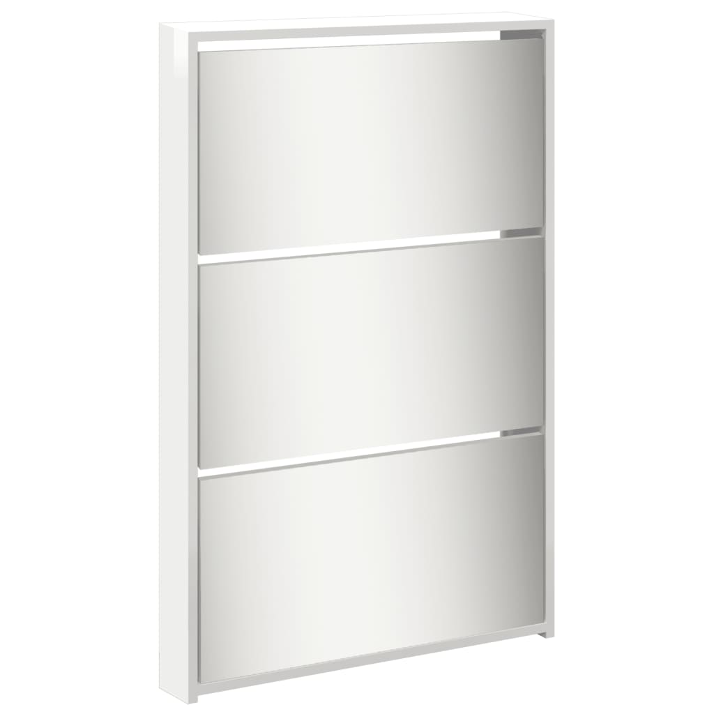 Scarpiera specchio Koblenz 5 ante ribalta colore bianco