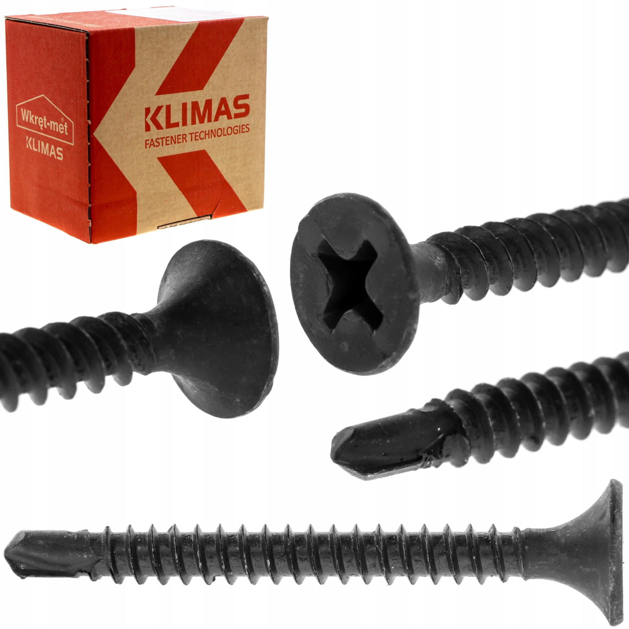 Set 100 Suruburi autoforante, 3,5x35mm, pentru gips carton, Klimas ...