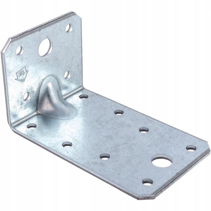 Set 50 Coltar perforat pentru lemn, 90x50x55x2,5mm, conector dulgherie, Techniki Zamocowan