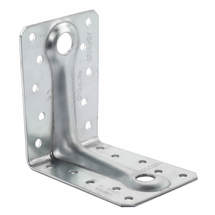 Set 50 Coltar perforat pentru lemn, 88x88x65x2,0mm, conector dulgherie, Techniki Zamocowan