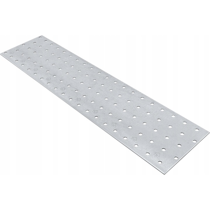 Set 25 Placa perforata pentru lemn, 100x400mm, conector dulgherie plat, PP16, Techniki Zamocowan
