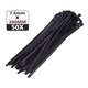 Set de 50 buc Coliere de Plastic 300 mm x 7,6 mm culoare negru, Hofftech, rezistente UV