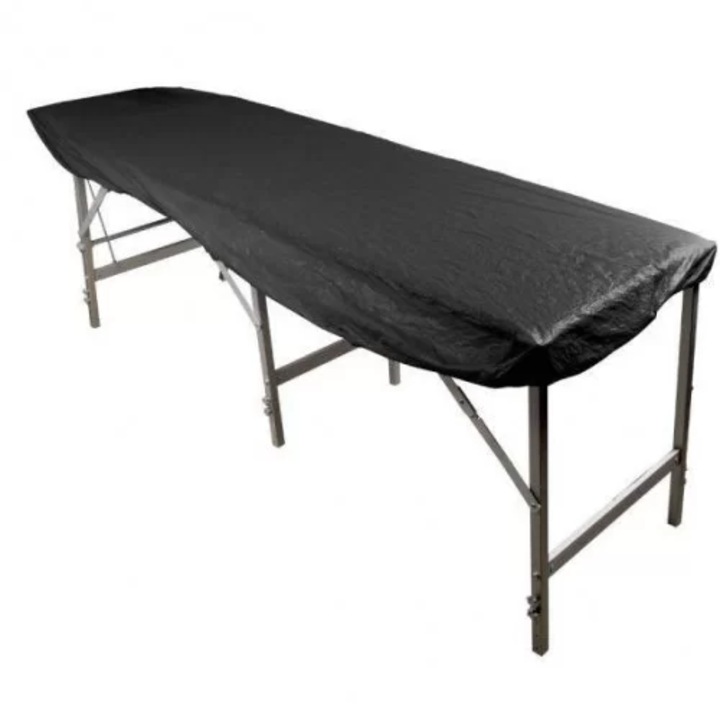 Комплект чаршафи за еднократна употреба, 50 части, 80x240 см, черни