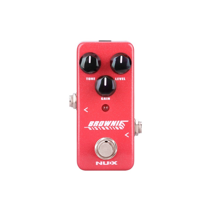 Pedala de efect, NUX, Brownie Distortion, Distorsiune, Rosu
