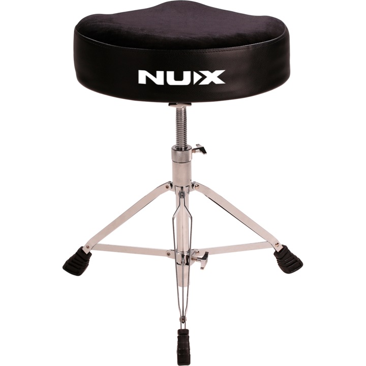 Scaun toba, NUX, Metal, DRUM-THRONE, ergonomic, Negru/Argintiu