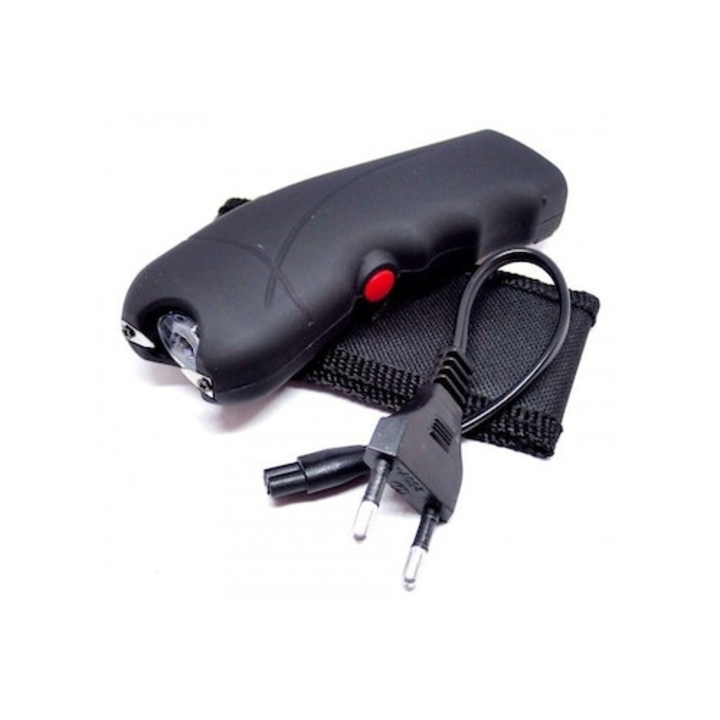 Lanterna Cu Electrosoc Pentru Autoaparare W A V E®, Cu Husa Si Incarcator, Negru