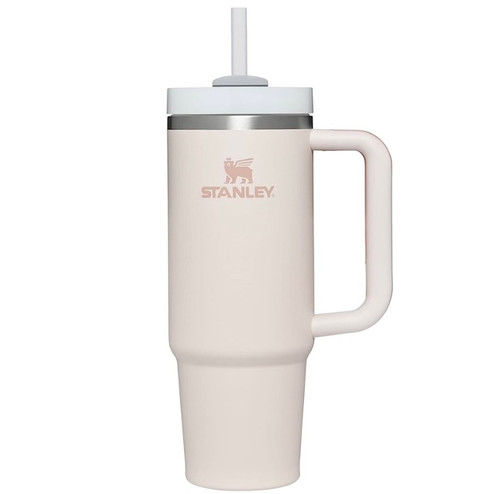 Термос Чаша Stanley Quencher H2.0 Flowstate™ Tumbler, 1,2 литра, розов кварц, неръждаема стомана