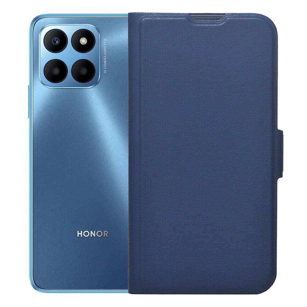 Корица-книга, съвместим Honor 70 Lite 5G, Екологична кожа, Кожена Flip ...