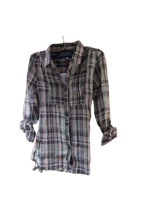 Camasa fetite Mademoiselle, multicolor cu carouri, bumbac marimea S