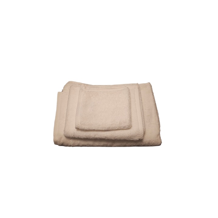 Комплект 3 кърпи за баня 100% памук 30х50см, 50х90см, 70х140см, бели