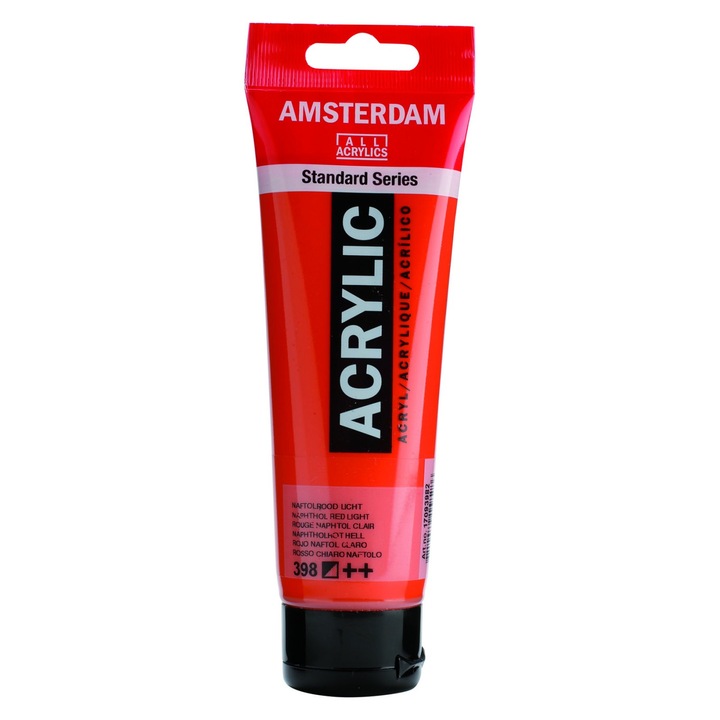 Акрилна боя Amsterdam Standart Series 120 ml, Нафтол Червена Светла, 398