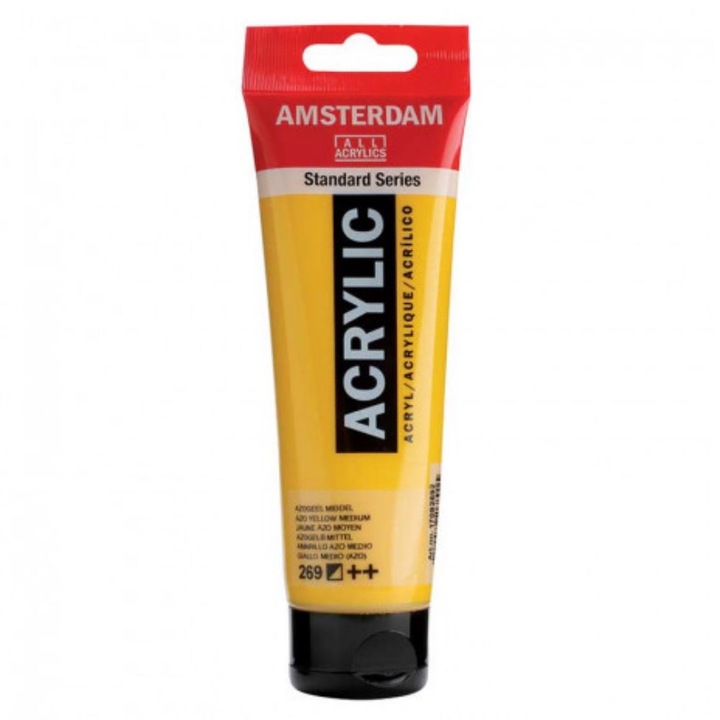 Акрилна боя Amsterdam Standart Series 120 ml, Междинно Жълта Azo, 269