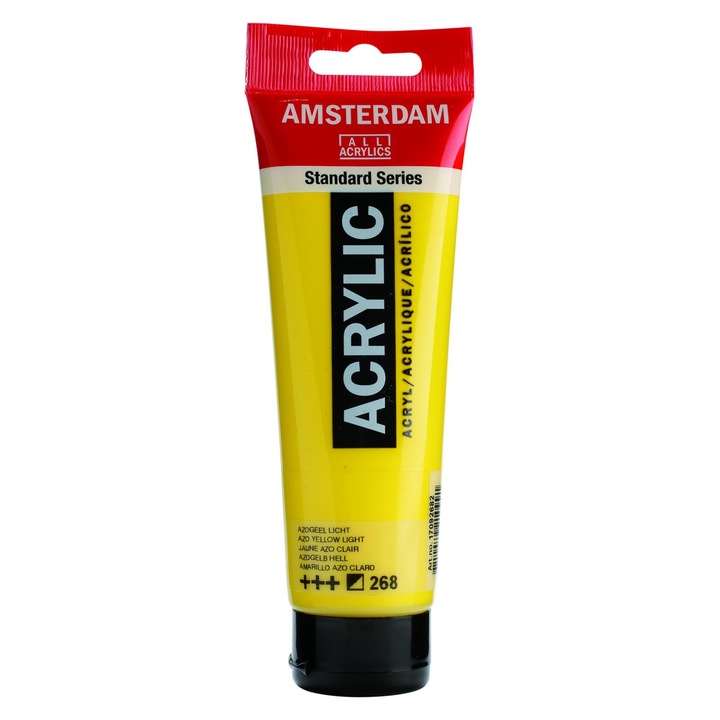 Акрилна боя Amsterdam Standart Series 120 ml, Светложълта Azo, 268