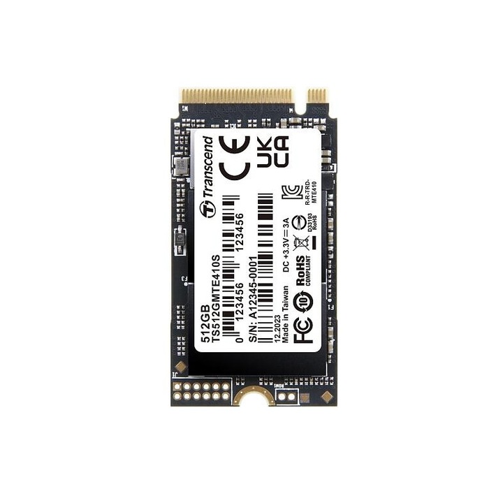 Solid-State Drive meghajtó (SSD) Transcend 512 GB, M.2 2242, PCIe ...