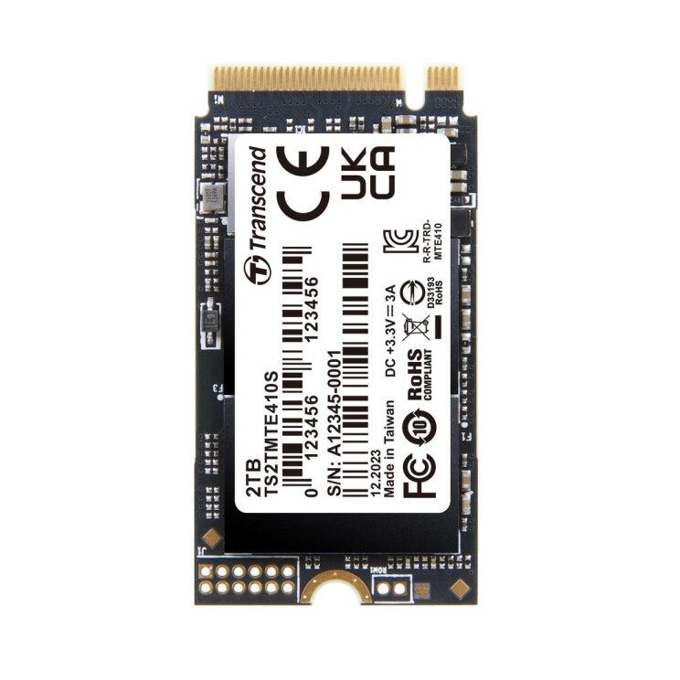 Solid-State Drive (SSD) Transcend 2TB, M.2 2242, PCIe Gen4x4, NVMe, 3D ...