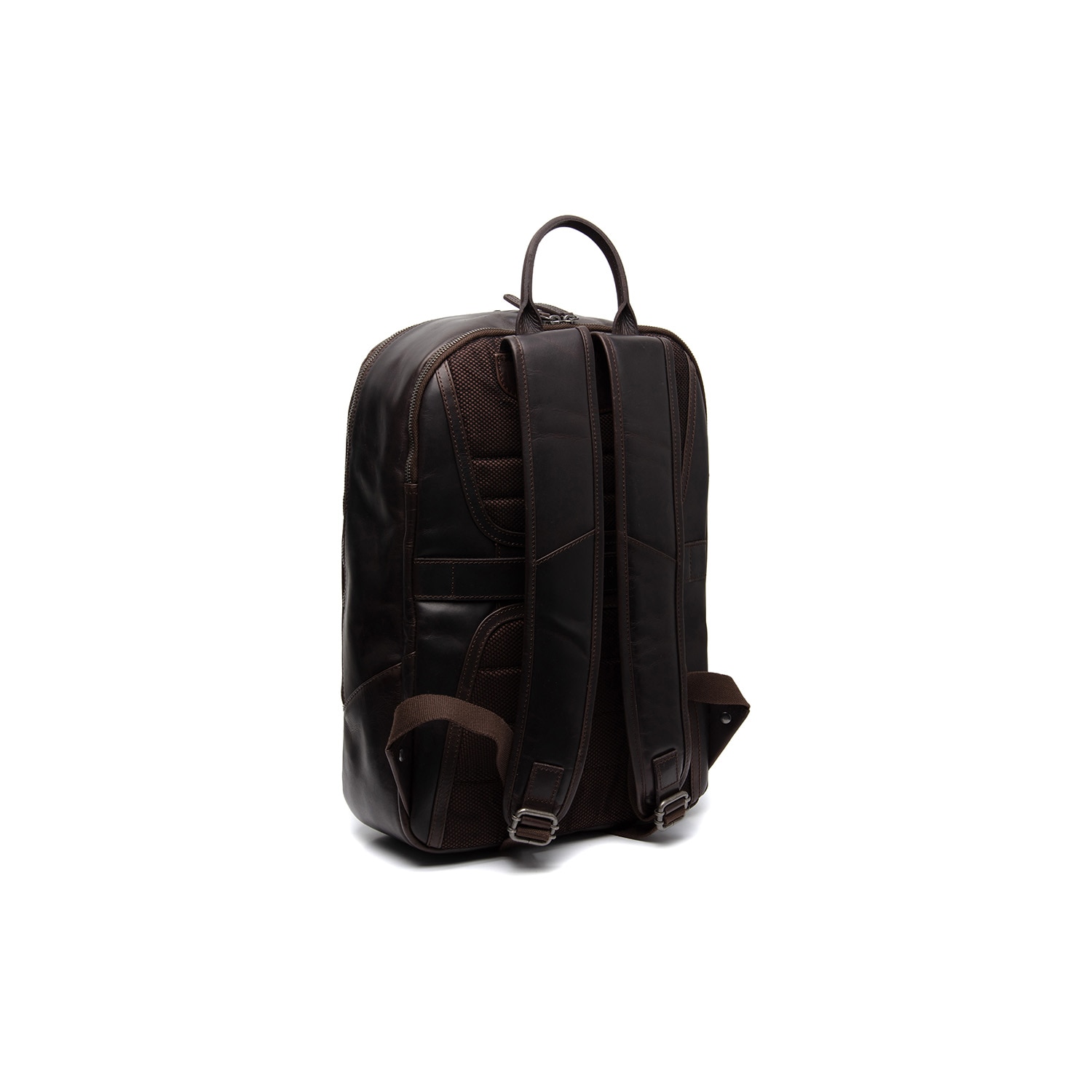 Rucsac pentru laptop de 15 inch The Chesterfield Brand, piele naturala Bangkok, Maro inchis