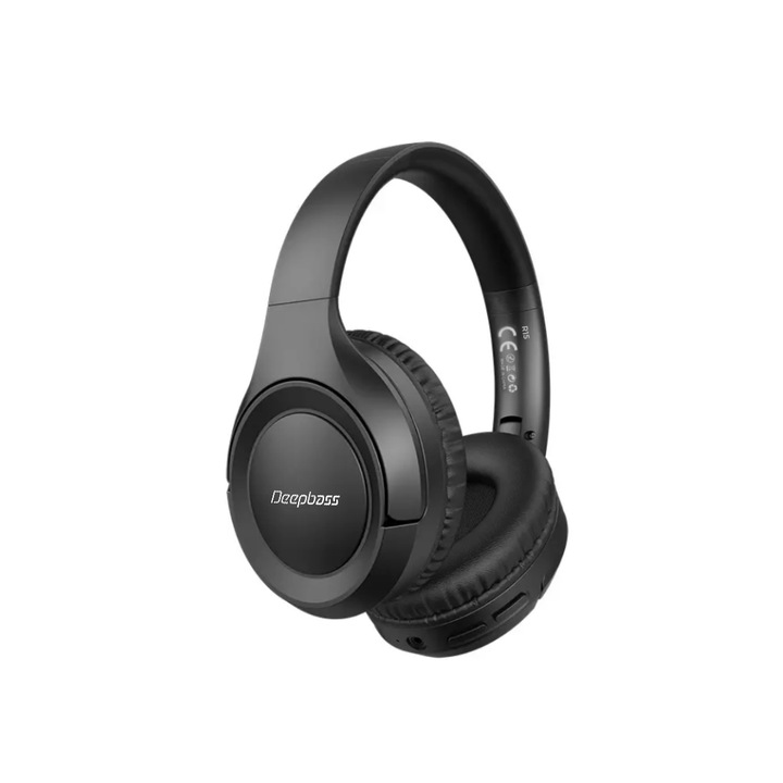 Deepbass R15 fejhallgató, fekete