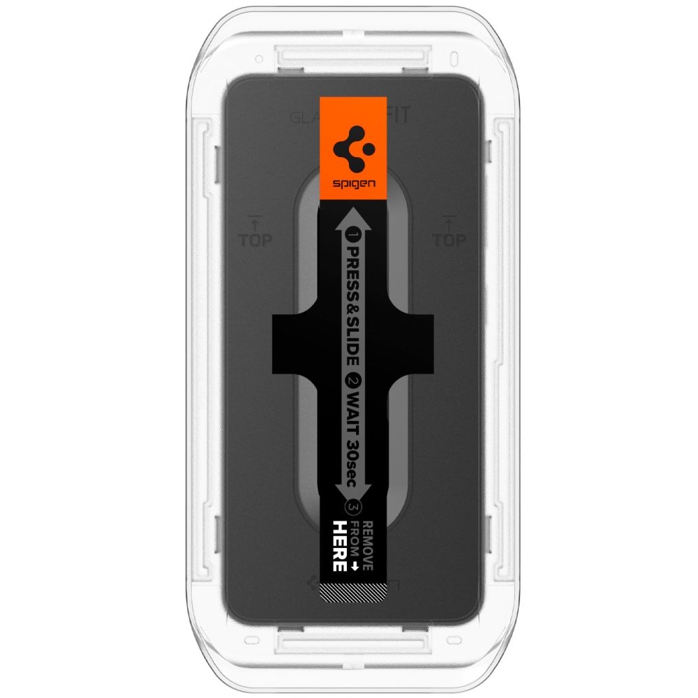 Set 2 folii sticla cu sistem de montare Case friendly Spigen GLAStR EZ FIT compatibil cu Samsung Galaxy S24 / S25