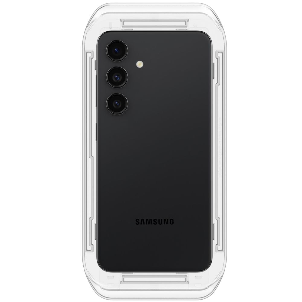 Set 2 folii sticla cu sistem de montare Case friendly Spigen GLAStR EZ FIT compatibil cu Samsung Galaxy S24 / S25