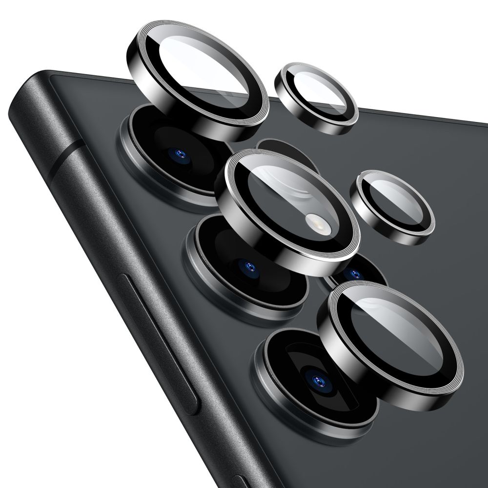 Set 5 protectii sticla camera foto ESR compatibil cu Samsung Galaxy S24  Ultra Black 