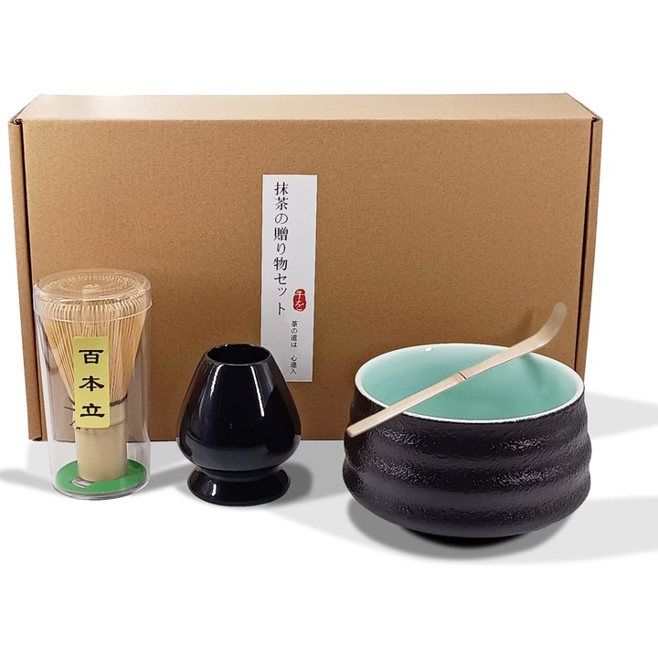 Сервиз за чай Matcha, WALALLA, Черен/Натурален
