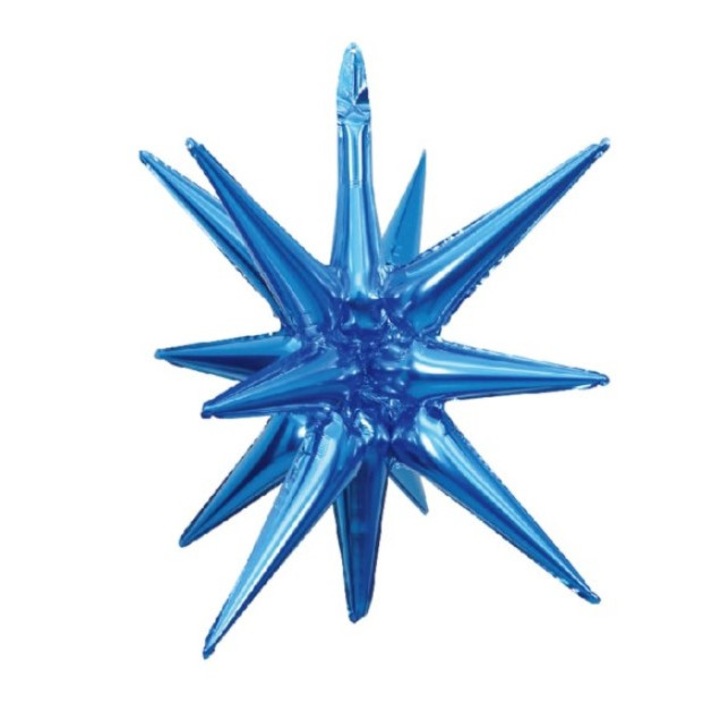 Balon folie Stea 3D Albastra 45 cm