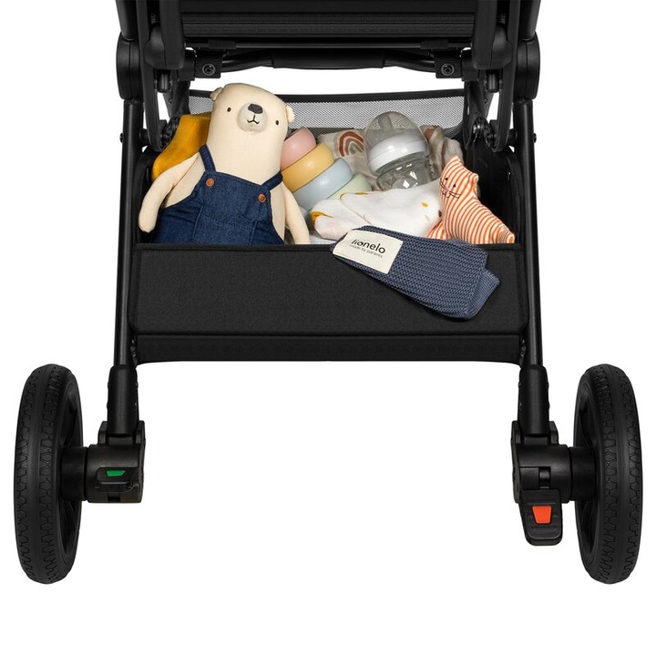 Sport babakocsi, Lionelo, Cloe, Születéstől, Tartozékokkal, Alumínium váz, 0-22 kg, Könnyű, Egy kézzel összecsukható, Ideális minden típusú felületre, Bézs