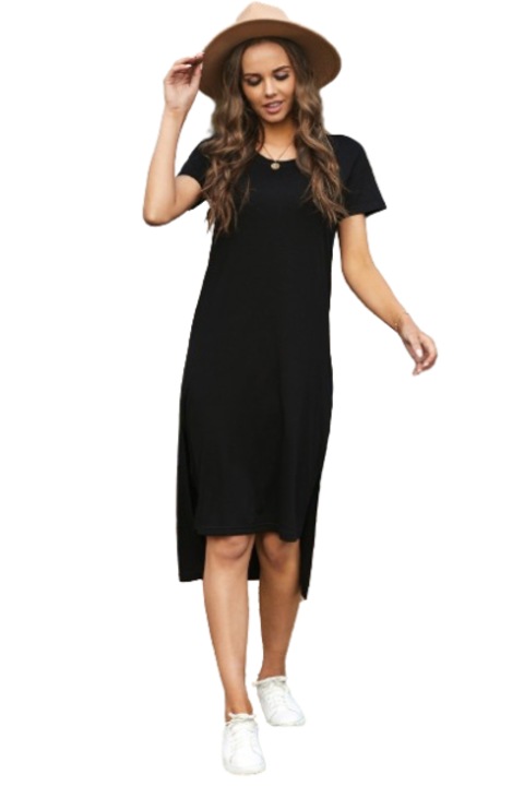 Дамска рокля WildFashion, WildFashion, Полиестер, 2921, Черен