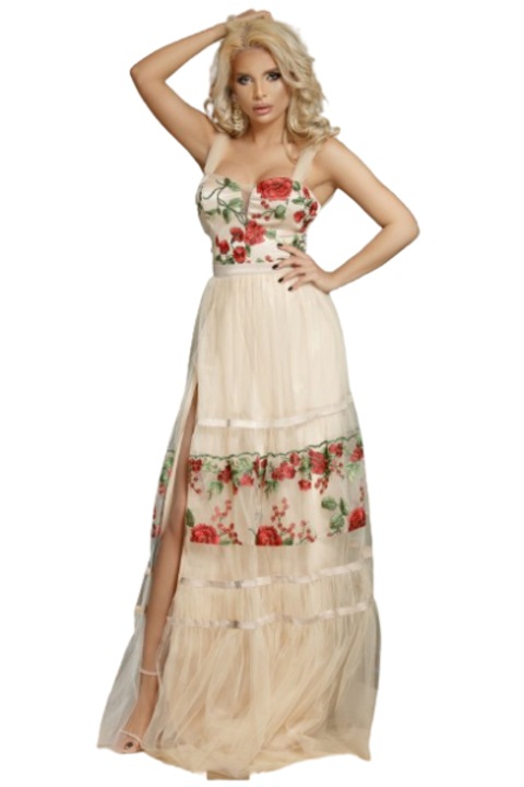 Дамска рокля WildFashion, WildFashion, Полиестер, 526, Бял