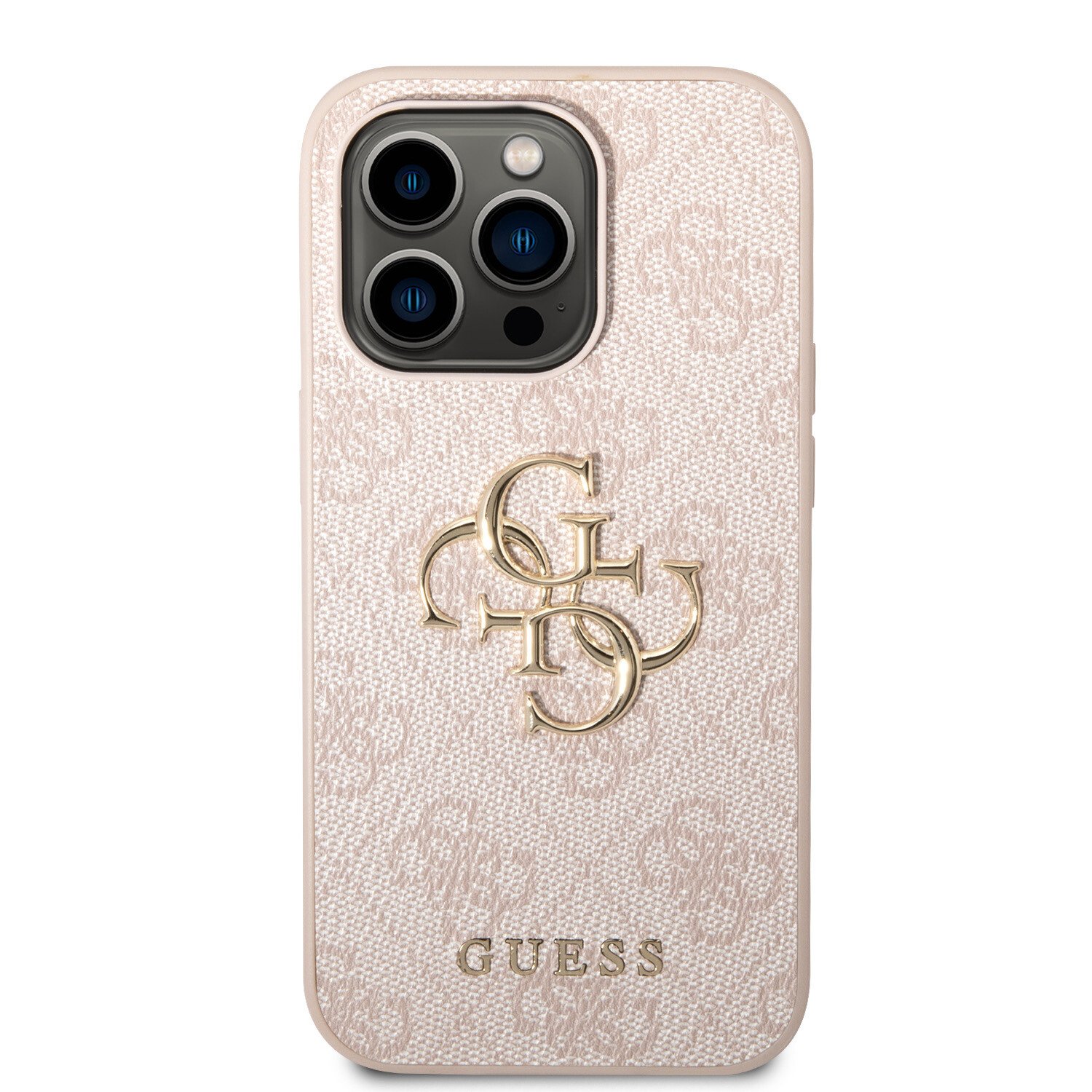 Husa de protectie Cover Guess PU 4G Metal Logo pentru iPhone 15 Pro Max, Pink