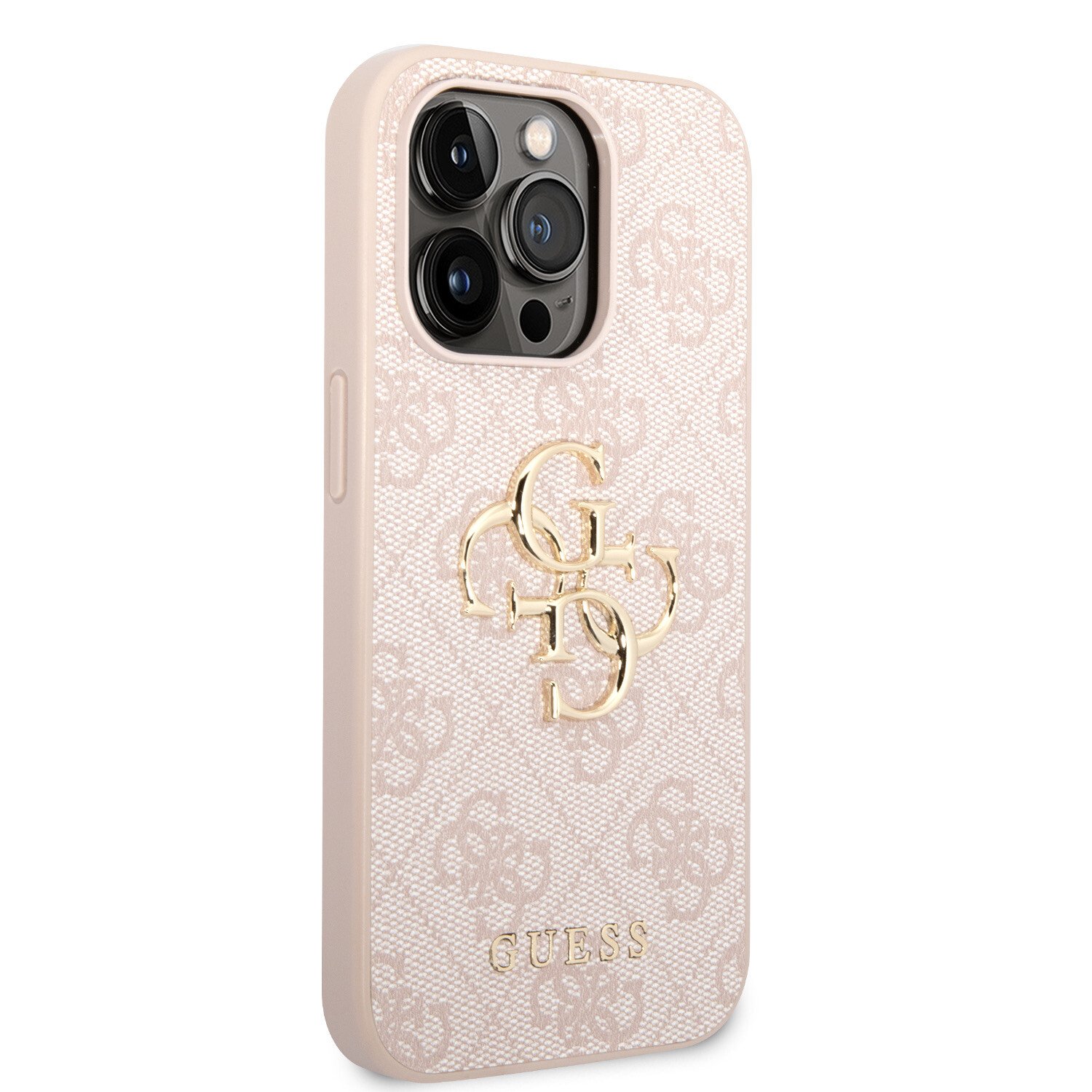 Husa de protectie Cover Guess PU 4G Metal Logo pentru iPhone 15 Pro Max, Pink