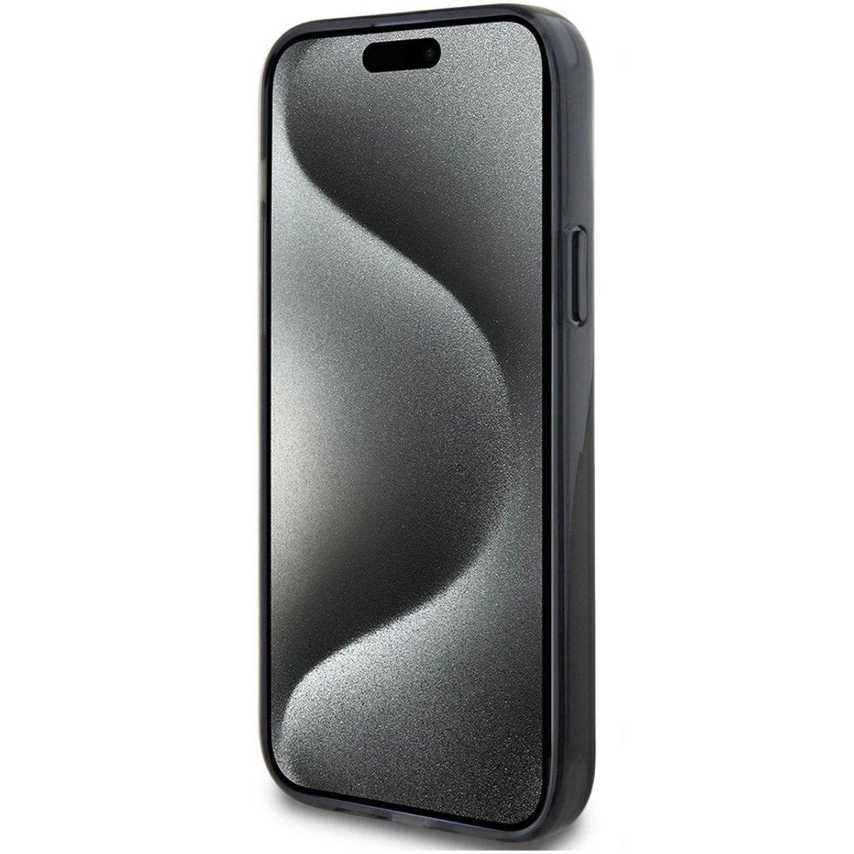 Husa de protectie Cover Karl Lagerfeld Ringstand Karl and Choupette MagSafe pentru iPhone 15, Negru