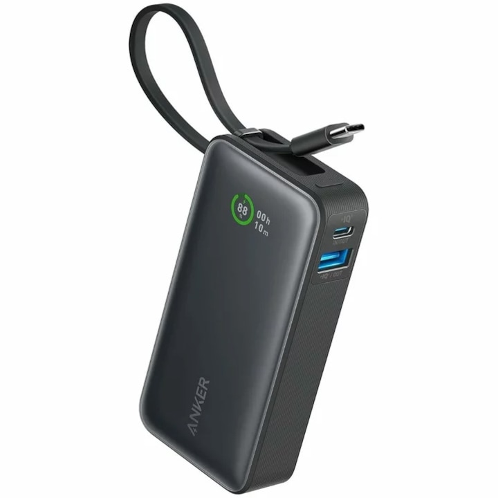 Външна батерия Anker Nano 545, 10000 mAh, 30W, Черен