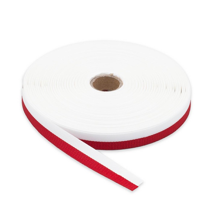 Elastic, Ariadna, 20 mm, Rosu/Alb